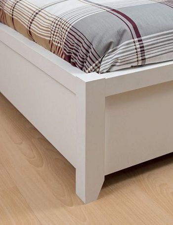 Кровать 32 "Норвуд" 1600*2000 + Основание с гибкими ламелями 1600 (металл) - элемент декора ножка