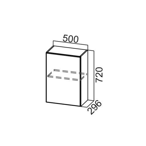Шкаф навесной 500/720 "Волна" Ш500/720 - Схема