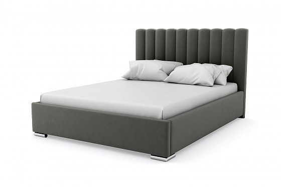 Кровать "Meridian" 1200 с ламелями - Кровать "Meridian" 1200 с ламелями, Цвет: Серый 012