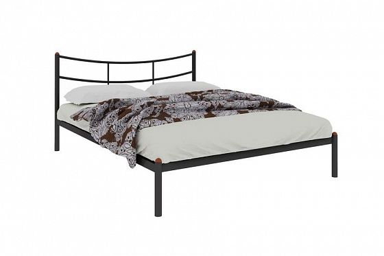 Кровать "София" 1600 мм (ламели) - Цвет: Черный