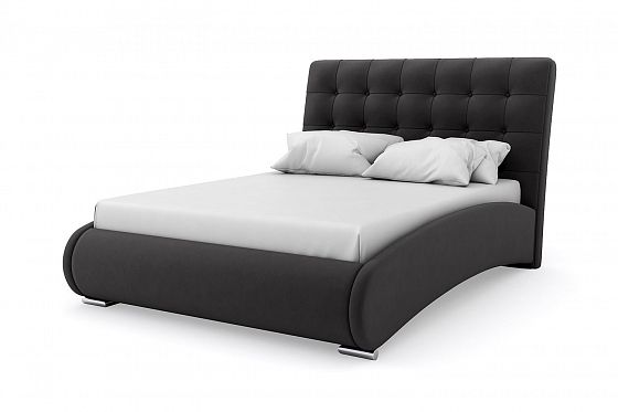 Кровать "Prova" 1200 с ламелями - Кровать "Prova" 1200 с ламелями, Цвет: Черный 035