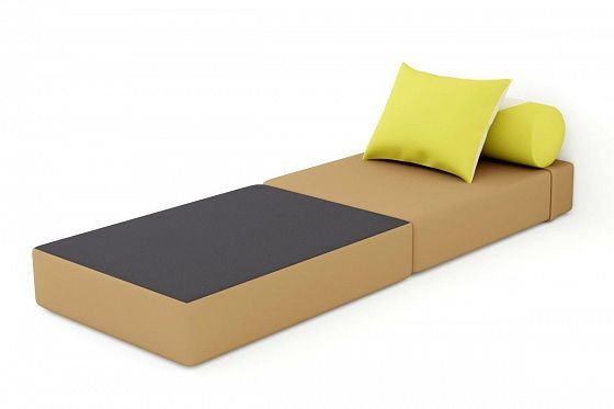 Кресло-кровать "Коста" - В разложенном виде, цвет: Neo Brown/Neo Apple/Neo Cream