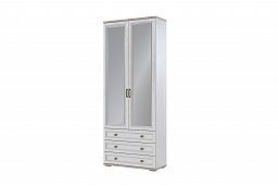 Шкаф 2-х створчатый с 3 ящиками и 2 зеркальными дверями "Александрия" ШК-209 (Серия 3)
