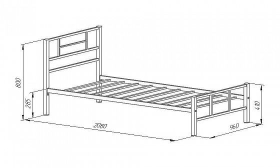 Кровать металлическая "Кадис" - Схема