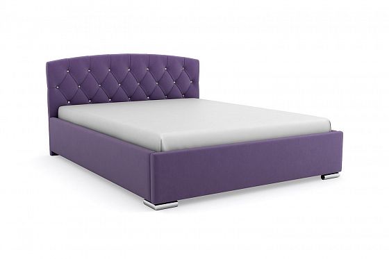 Кровать "Премьер" 800 металлическое основание/стразы - Цвет: Фиолетовый 119