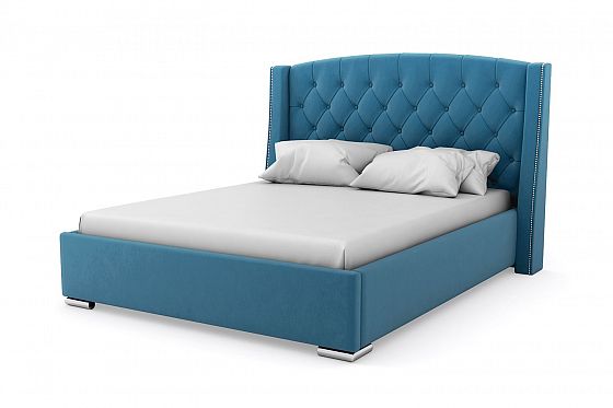 Кровать "Bounty LUX" 800 с ламелями - Кровать "Bounty LUX" 800 с ламелями, Цвет: Синий 115