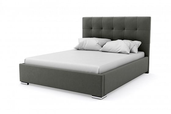 Кровать "Венеция" 1600 с ламелями - Кровать "Венеция" 1600 с ламелями, Цвет: Серый 012