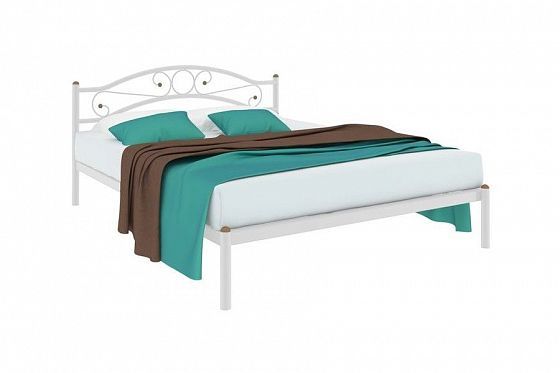 Кровать "Надежда" 1800 мм (ламели) - Цвет: Белый