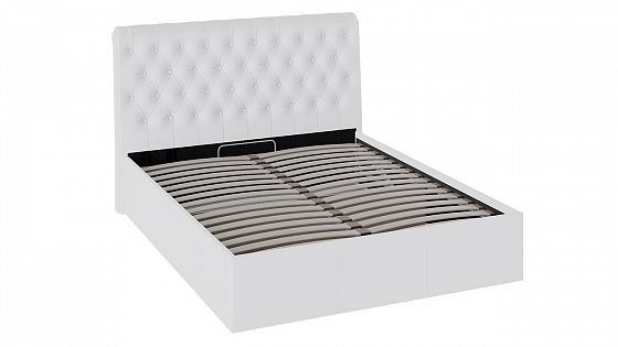 Кровать "Скарлет" 1600 с ПМ - Кожзам Белый