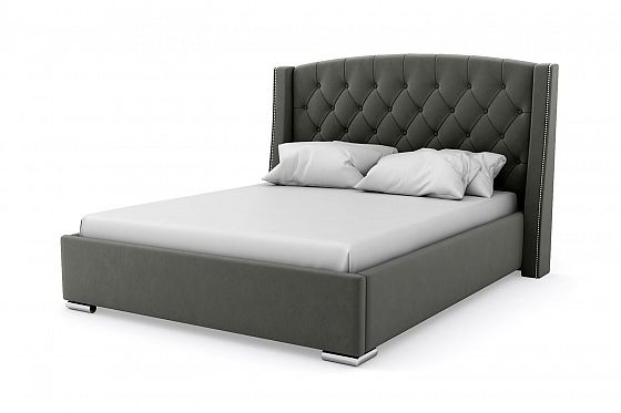 Кровать "Bounty LUX" 1600 с ламелями - Кровать "Bounty LUX" 1600 с ламелями, Цвет: Серый 012