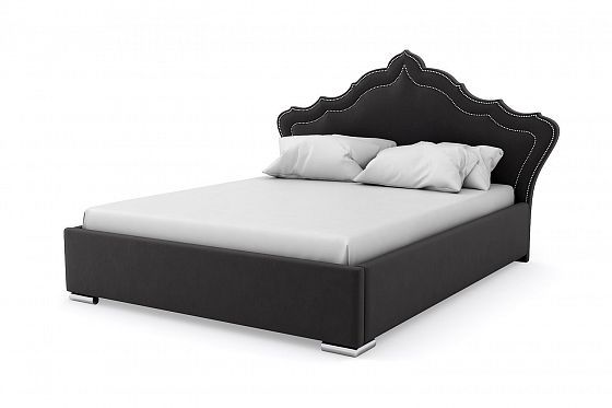 Кровать "Maple" 1600 с ламелями - Кровать "Maple" 1600 с ламелями, Цвет: Черный 035