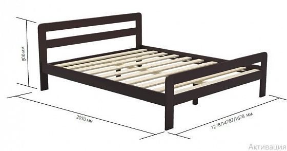 Кровать "В-3" 1600 мм - схема