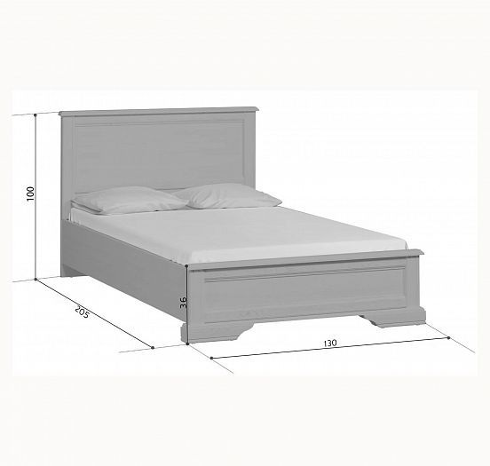 Кровать "STYLIUS" (Стилиус) B169-LOZ120*200 - размеры