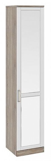 Шкаф для белья (580) с 1 зеркальной дверью "Прованс" СМ-223.07.002R правый Цвет: Дуб Сонома трюфель/Крем