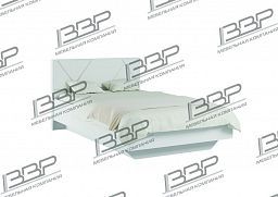 Кровать "Мирти-2" 1200 мм с мягким изголовьем + основание ЛДСП