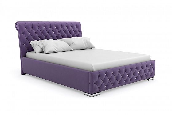 Кровать "Relax" 1200 с ламелями/стразы - Цвет: Фиолетовый 119