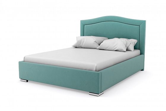 Кровать "Valeri LUX" 1400 с ламелями - Кровать "Valeri LUX" 1400 с ламелями, Цвет: Бирюзовый 113
