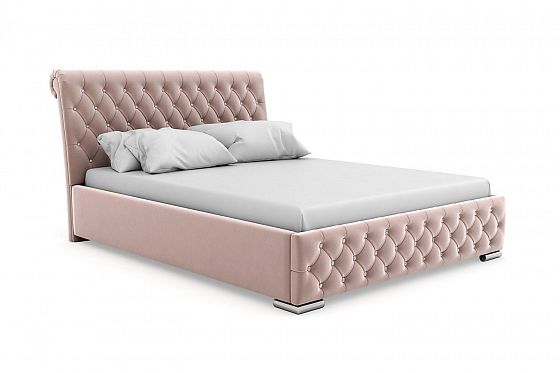 Кровать "Relax" 1800 с ламелями/стразы - Цвет: Розовый 104