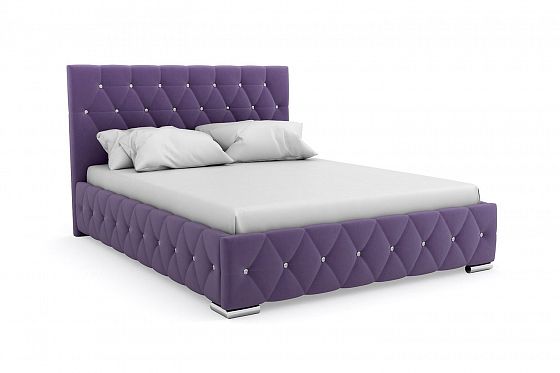 Кровать "Star" 900 металлическое основание/стразы - Цвет: Фиолетовый 119