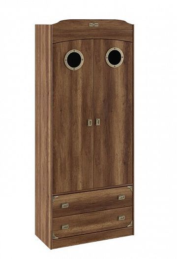 Шкаф комбинированный для одежды с иллюминатором "Навигатор" СМ-250.07.22 Цвет: Дуб Каньон