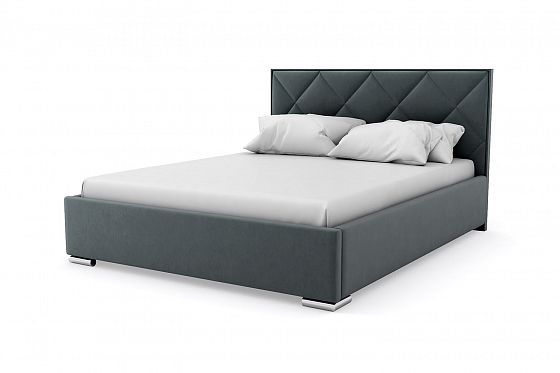 Кровать "Марсель" 1400 с ламелями - Кровать "Марсель" 1400 с ламелями, Цвет: Серый 017