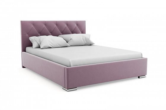 Кровать "Милан" 1800 металлическое основание/стразы - Цвет: Сиреневый 108