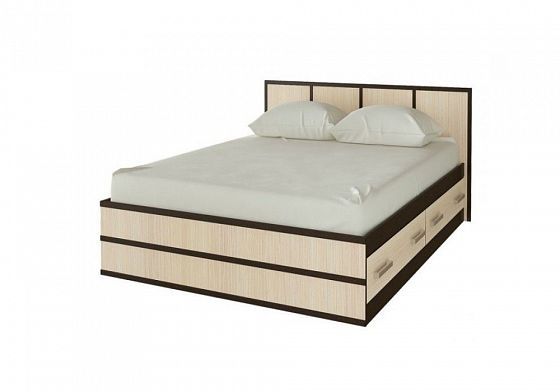Кровать 1,4 м с 2 ящиками "Сакура" -