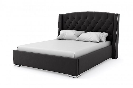 Кровать "Bounty LUX" 1600 с ламелями - Кровать "Bounty LUX" 1600 с ламелями, Цвет: Черный 035