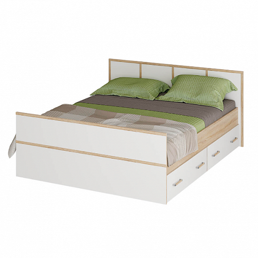 Кровать "Сакура" 1400 мм - Кровать Сакура в интерьере