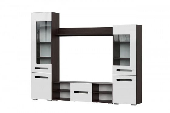Мебель для гостиной "МГС 6" - Мебель для гостиной "МГС 6": Дуб Венге/Белый глянец