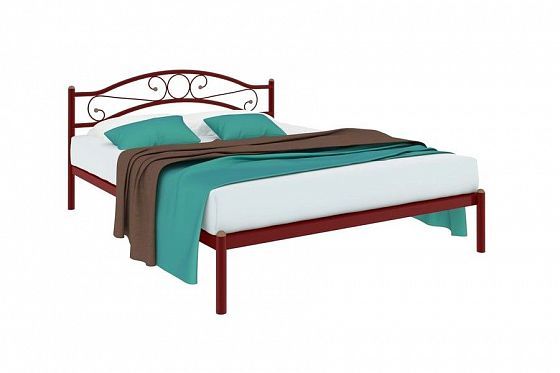 Кровать "Надежда" 1800 мм (ламели) - Цвет: Красный