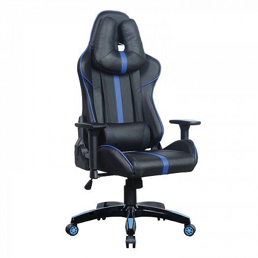 Кресло компьютерное "GT Carbon GM-120" - Кресло компьютерное "GT Carbon GM-120", Цвет: Черный/Синий