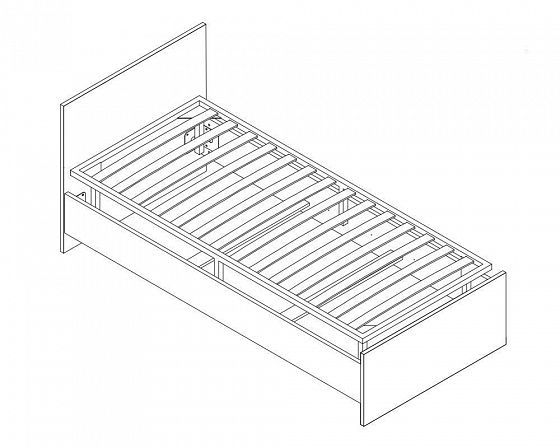 Кровать 900 "Непо" LOZ90х200 - Схема установки металлического основания