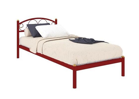 Кровать "Вероника мини" 800 мм (ламели) - Цвет: Красный