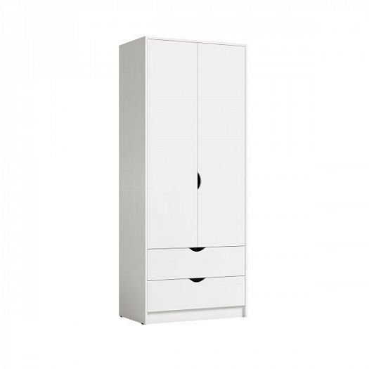 Шкаф для одежды "Уна" №13.327 - Шкаф для одежды "Уна" №13.327, Цвет: Белый Поры дерева