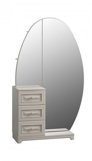 Шкаф комбинированный "Белла" - Шкаф "Белла" комбинированный, Цвет:Белый/Джелато софт