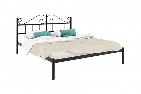 Кровать "Диана" 1600 мм (ламели) - Цвет: Черный