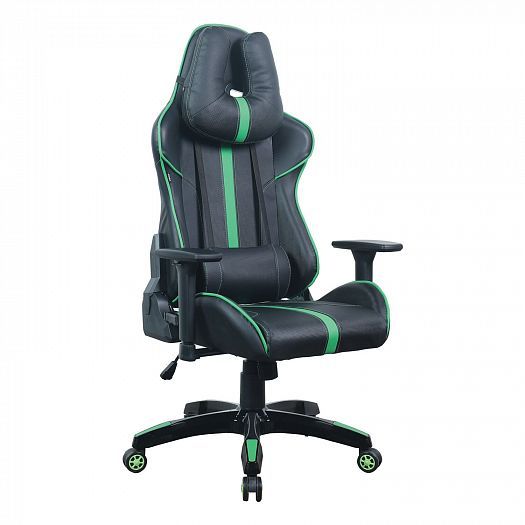 Кресло компьютерное "GT Carbon GM-120" - Кресло компьютерное "GT Carbon GM-120", Цвет: Черный/Зелены
