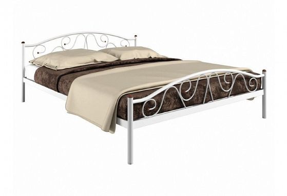 Кровать "Ангелина Plus" 1200 мм (ламели) - Цвет: Белый