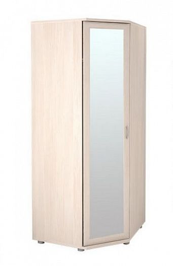 Шкаф угловой для одежды с зеркалом "Ника-Люкс" №30Р Цвет: Бодега светлый