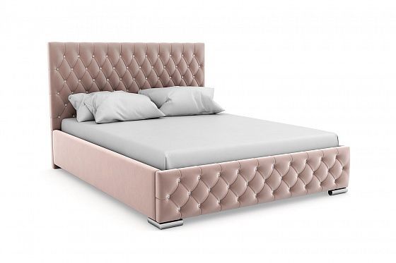 Кровать "Millennium" 1600 с ламелями/стразы - Цвет: Розовый 104