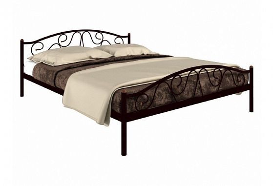 Кровать "Ангелина Plus" 1400 мм (ламели) - Цвет: Черный