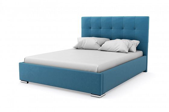 Кровать "Венеция" 1600 с ламелями - Кровать "Венеция" 1600 с ламелями, Цвет: Синий 115