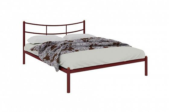 Кровать "София" 1400 мм (ламели) - Цвет: Красный
