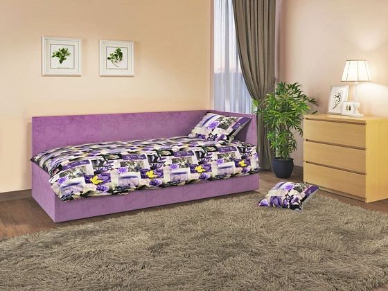 Диван-кровать "Лира" 800 мм правый - Диван-кровать "Лира" 800 мм правый, Цвет: Велюр Lovely 41 Фиоле