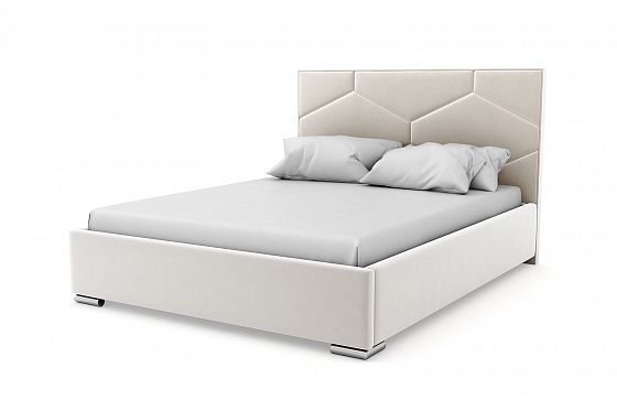 Кровать "Crystal" 1600 с ламелями - Кровать "Crystal" 1600 с ламелями, Цвет: Белый 002