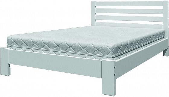 Кровать "Вероника" 900 мм (ламели) - Кровать "Вероника" 900 мм (ламели), Цвет: Белый античный