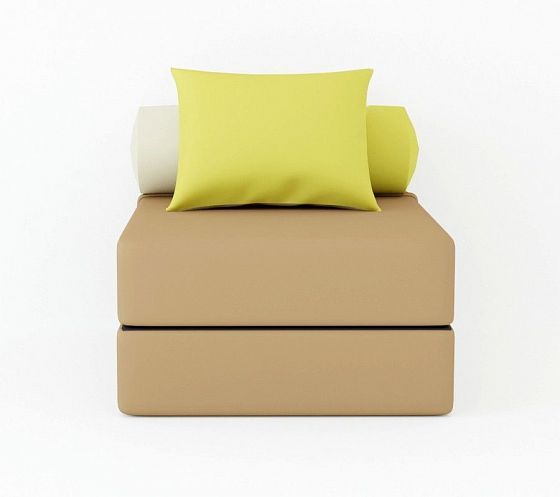 Кресло-кровать "Коста" - Вид прямо, цвет: Neo Brown/Neo Apple/Neo Cream