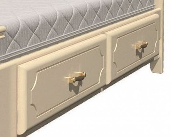 Ящик для кровати 2000 мм (2 шт) - Ящик для кровати 2000 мм (2 шт), Цвет: Слоновая кость