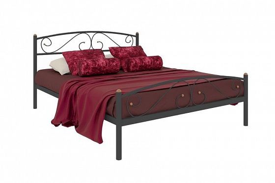 Кровать "Вероника Plus" 1400 мм (ламели) - Цвет: Черный